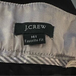J.Crew Black Favorite Fit Pants. 100% wool 14 Tall.